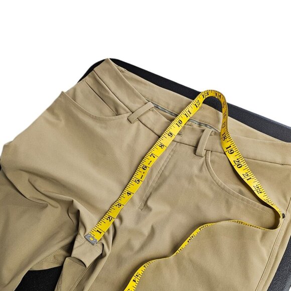 Lululemon Mens Stretch Pants Tan Athletic Comfortable Performance Size 32 - Picture 4 of 13